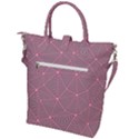 Triangle Background Abstract Buckle Top Tote Bag View2