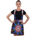 Mandala Pattern Kaleidoscope Velvet Suspender Skater Skirt View1