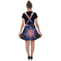Mandala Pattern Kaleidoscope Velvet Suspender Skater Skirt View2