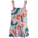 Organic Forms And Lines Seamless Pattern Kids  Layered Skirt Swimsuit View1