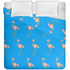 Flamenco Birds Exotic Nice Pink Duvet Cover Double Side (king Size)
