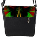 Digital Arts Fractals Futuristic Flap Closure Messenger Bag (S) View1