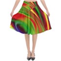 Artwork Digital Art Fractal Colors Flared Midi Skirt View1