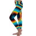 Art Artwork Fractal Digital Art Kids  Lightweight Velour Classic Yoga Leggings View2