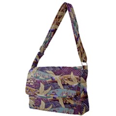 Textile Fabric Cloth Pattern Full Print Messenger Bag