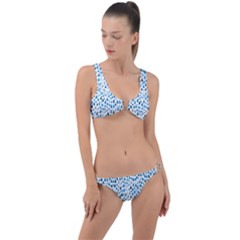 Rain Drops Ring Detail Crop Bikini Set
