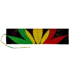 Cannabis Leaf Color Roll Up Canvas Pencil Holder (l) by Vaneshart