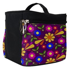 Flowers Patterns Multicolored Vector Make Up Travel Bag (small) by Vaneshart