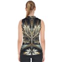 Roots Abstract Sectors Layers Colors Mock Neck Shell Top View2