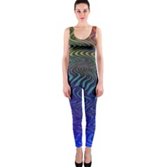 Abstract Circles Lines Colorful One Piece Catsuit