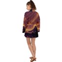Lines Stripes Background Abstract Long Sleeve Kimono View2