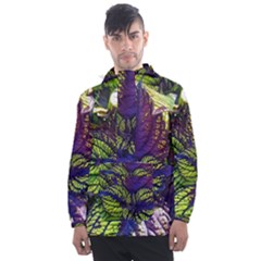 Dark Coleus Men s Front Pocket Pullover Windbreaker