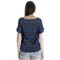 Abstract 13 V-Neck Flutter Sleeve Top View2