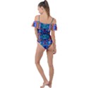 Abstract 17 Frill Detail One Piece Swimsuit View2