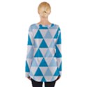 Abstract Modern Background Blue Tie Up Tee View2