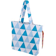 Abstract Modern Background Blue Drawstring Tote Bag