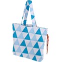 Abstract Modern Background Blue Drawstring Tote Bag View1