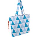 Abstract Modern Background Blue Drawstring Tote Bag View2