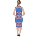 Shapes chains on a blue background                                                Midi Bodycon Dress View2