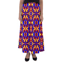 Abstract 25 Flared Maxi Skirt