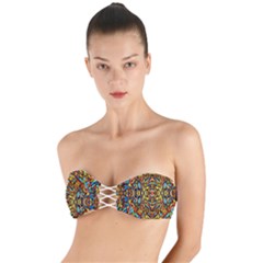 Abstract 26 Twist Bandeau Bikini Top