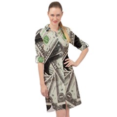 Dollar 499481 960 720 Long Sleeve Mini Shirt Dress by vintage2030