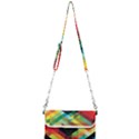 Pattern Colorful Geometry Abstract Wallpaper Mini Crossbody Handbag View1