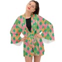 Abstract Seamless Pattern Long Sleeve Kimono View1