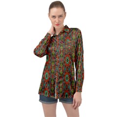 Abstract 29 Long Sleeve Satin Shirt