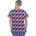 Thursday Pattern  Blue Men s V-Neck Scrub Top View2