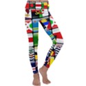 National Flags 1 Kids  Lightweight Velour Classic Yoga Leggings View1