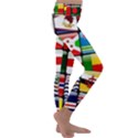 National Flags 1 Kids  Lightweight Velour Classic Yoga Leggings View3