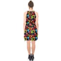 Mathematics Halter Collar Waist Tie Chiffon Dress View2