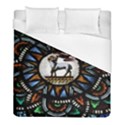 Spain Catalonia Montserrat Church  Stained Glass Duvet Cover (Full/ Double Size) View1