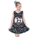 Spain Catalonia Montserrat Church  Stained Glass Kids  Summer Dress View1