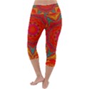 Background Pattern Surface Texture Lightweight Velour Capri Yoga Leggings View4