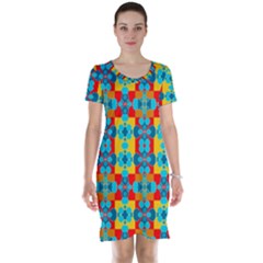 Pop Art  Short Sleeve Nightdress