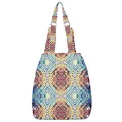 Pattern Center Zip Backpack by Sobalvarro