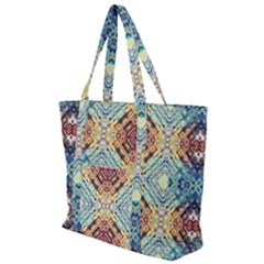 Pattern Zip Up Canvas Bag by Sobalvarro
