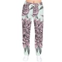 Flowers Women velvet Drawstring Pants View1