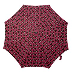 Retro Girl Daisy Chain Pattern Pink Hook Handle Umbrellas (large) by snowwhitegirl