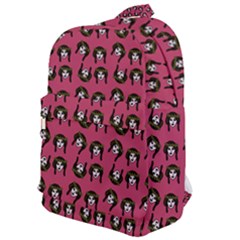 Retro Girl Daisy Chain Pattern Pink Classic Backpack by snowwhitegirl