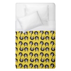 Retro Girl Daisy Chain Pattern Yellow Duvet Cover (single Size) by snowwhitegirl