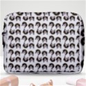Retro Girl Daisy Chain Pattern White Make Up Pouch (Large) View1
