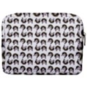 Retro Girl Daisy Chain Pattern White Make Up Pouch (Large) View2