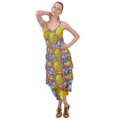 Apo Flower Power Layered Bottom Dress