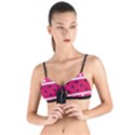 Polka Dots Two Times 2 Black Tie Up Cut Bikini Top View1