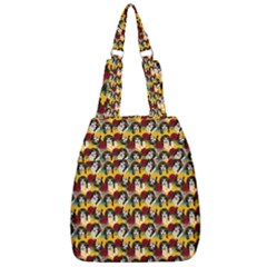 Vintage Hippie Girl Pattern Yellow Center Zip Backpack by snowwhitegirl