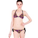 Polka Dots Two Times 4 Black Classic Bikini Set View3