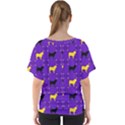 Elegant pugs V-Neck Dolman Drape Top View2